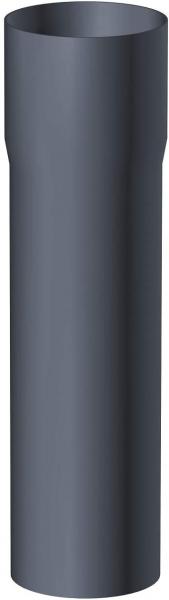 Fallrohr 60 mm 2 Meter mit Muffe Aluminium anthrazit